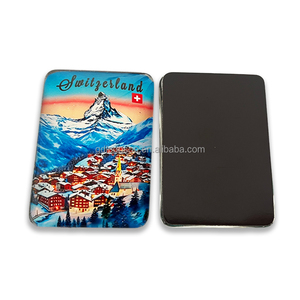 Aimants de réfrigérateur en métal avec motif de timbre suisse de Genève, aimants en métal avec motif de timbre imprimé sur feuille - Product Image 3