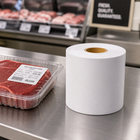 Étiquettes synthétiques thermiques mates 100x50 100x100 100x150 pour congélateur, étiquettes alimentaires congelées, étiquettes d'expédition BOPP PP pour la chaîne du froid