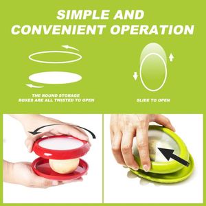 Boîte de conservation des fruits personnalisable, antioxydante, en silicone transparent, récipients alimentaires scellés, boîte de rangement réutilisable pour réfrigérateur - Product Image 3