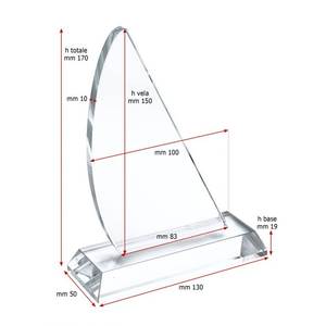 Medalla de Vidrio Chapada en Oro de 150x100x10 mm con Impresión UV para Regalos de Ferias Comerciales y Regalos de Bienvenida - Product Image 2