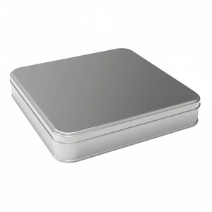 Square Tin Can 2 lt Baklava with Sherbet <b>Desserts</b> <b>Box</b> 215x215x38 mm 2 lt Slip Lid - Product Image 2
