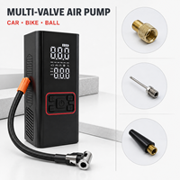 Compresseur d'air portable sans fil 160 PSI avec écran LCD numérique, gonfleur de pneus et batterie externe intégrés, stock important, préréglages automatiques