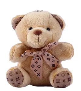 Bán Buôn 10Cm Plush Mini Teddy Bear Thú Nhồi Bông Gấu Keychain Cho Sinh Nhật Đám Cưới Giáng Sinh Valentines Đảng Ủng Hộ