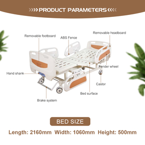 Cama Médica de Doble Manivela a Precio Económico para Pacientes en Hospitales u Hogares - Product Image 3