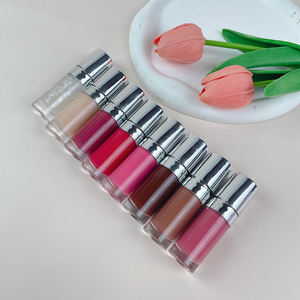 Vendita calda di lunga durata bastoncino glassa <span class=keywords><strong>per</strong></span> acqua e labbra lucidalabbra Color lucidalabbra marrone Nude rosa vegano balsamo liquido - Product Image 3