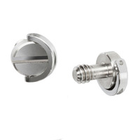 Camera-accessoires groothandel verborgen camera schroef, ronde kop roestvrij staal camera verborgen D-ring schroef statief accessoires