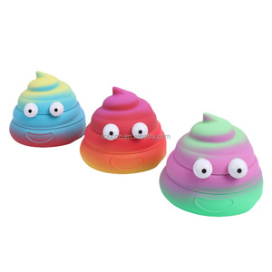 Nouveauté : Broyeur à herbes en métal 4 couches en forme de caca amusant, coloré arc-en-ciel, en alliage de zinc, accessoires pour fumeurs, cadeau - Product Image 2