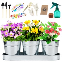 Bricolage de fleurs pour enfants, kit d'outils de culture, peinture et plante, ensemble d'outils de jardin, artisanat, bricoleur