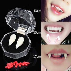 <span class=keywords><strong>Dents</strong></span> de <span class=keywords><strong>vampire</strong></span> artificielles personnalisées pour Halloween, accessoires de costume de zombie ou de diable pour fête, vente en gros OEM - Product Image 5