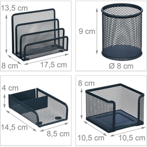 Ensemble de papeterie de <span class=keywords><strong>bureau</strong></span> en 5 pièces, ensemble d'accessoires de <span class=keywords><strong>bureau</strong></span> en métal, porte-stylos rond, ensemble de <span class=keywords><strong>rangement</strong></span> de <span class=keywords><strong>bureau</strong></span> - Product Image 2