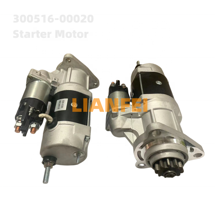 Стартерный двигатель DE12 300516-00020 300516-00020A DX340 DH300-7 DH420-7 24 В 8,3 кВт 11 Т, Пусковой двигатель для экскаватора