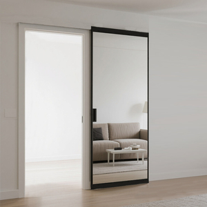Sistema di porte scorrevoli <span class=keywords><strong>a</strong></span> <span class=keywords><strong>specchio</strong></span> HDSAFE con chiusura morbida in alluminio porte scorrevoli singole appartamento soggiorno interno <span class=keywords><strong>porta</strong></span> in vetro - Product Image 3