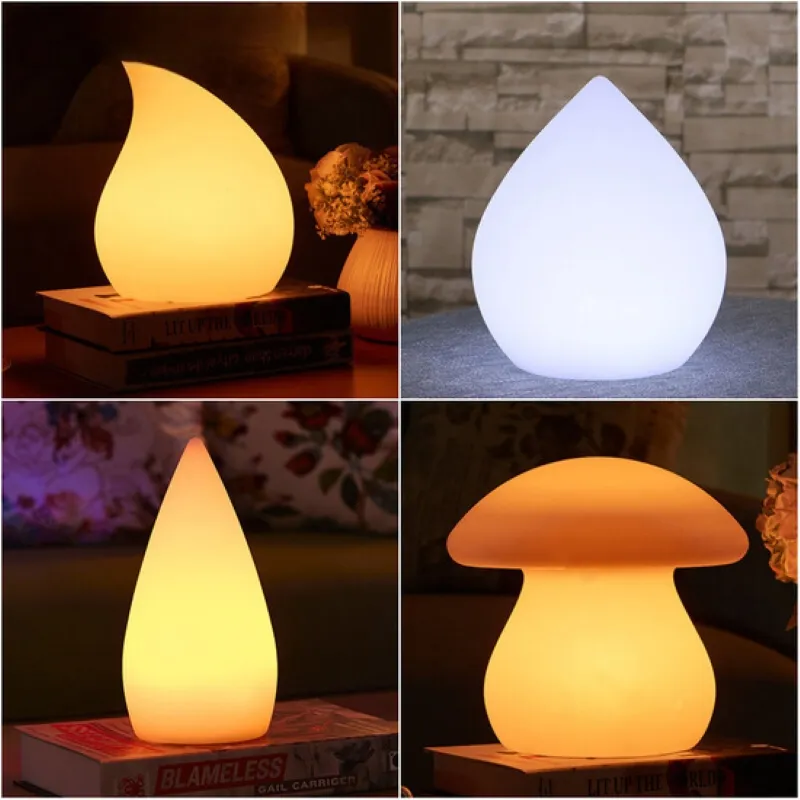 Extérieur café bar club lampe de table atmosphère créative PE LED rechargeable veilleuse lueur veilleuse meubles en plastique