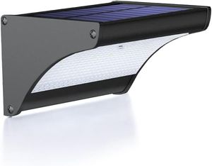Blanco cálido <span class=keywords><strong>24</strong></span> luces LED con Sensor Solar al aire libre de aluminio luces de calle solares Ip65 Solar impermeable jardín luz de pared para patio - Product Image 1
