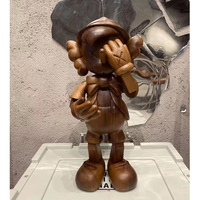 Personnage de dessin animé personnalisé sculpture artisanale en bois Pinocao figurine ornements pour la décoration