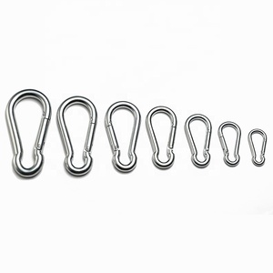 Mosquetón de Acero Inoxidable 316 Marino DIN5299C, Gancho de Resorte, 50x5mm, para Escalada, Mascotas, Yates, Barcos, Accesorios de Herraje - Product Image 3