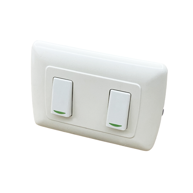 Wholesale Bh Series White 10a Panel Wall Switch 2 Billing Control Power Switch for Mexico Market