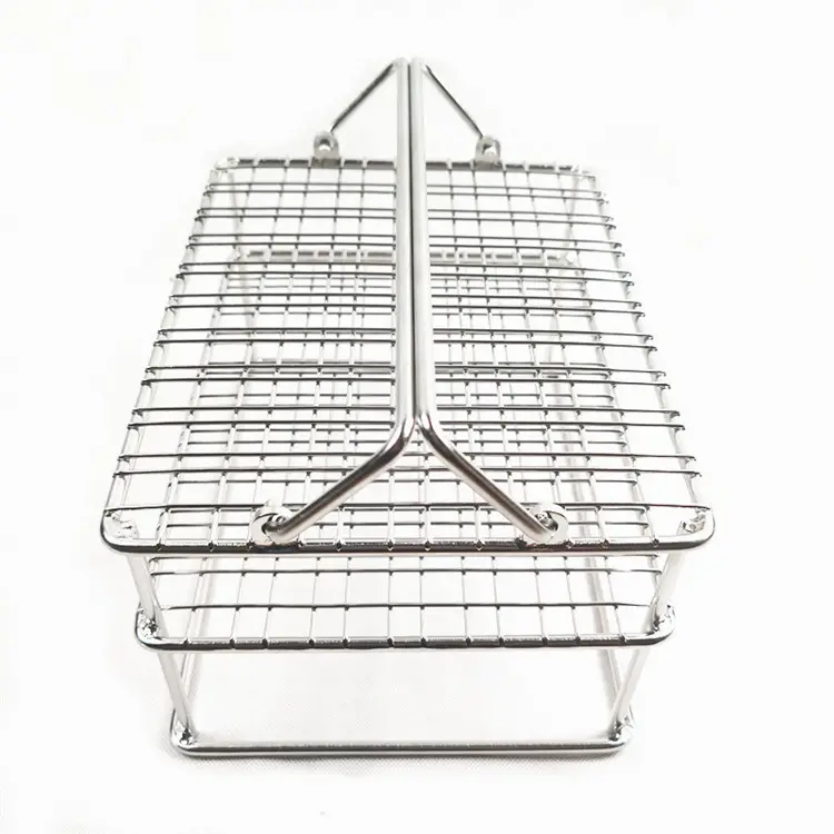 Customized Metal 304 Stainless Steel Wire Mesh Storage Basket/Metal Wire Mesh Storage Basket