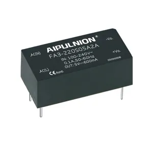 Modul Enkapsulasi Kualitas Tinggi Power Ac Dc Converter untuk 110V/220V Sampai 5VDC 600mA Output 3W