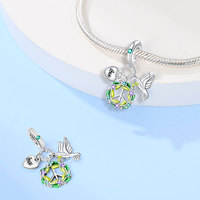 Joyería para Mujer, Accesorios de Joyería DIY, Pulsera Árbol de la Vida, Sol, Mundo, Paz, Paloma, Piedra Natural, Estilo Punk, Plata 925, Transfronterizo
