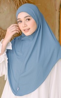 Robe de mariée musulmane élégante en polyester et mousseline côtelée ornée de strass, avec châle hijab abaya, design turquoise, toutes saisons 2023