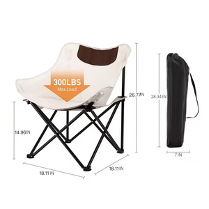 Silla de Camping Plegable Ligera de Tela Oxford para Exteriores, Ideal para Picnics, Pesca, Jardín y Senderismo - Product Image 3