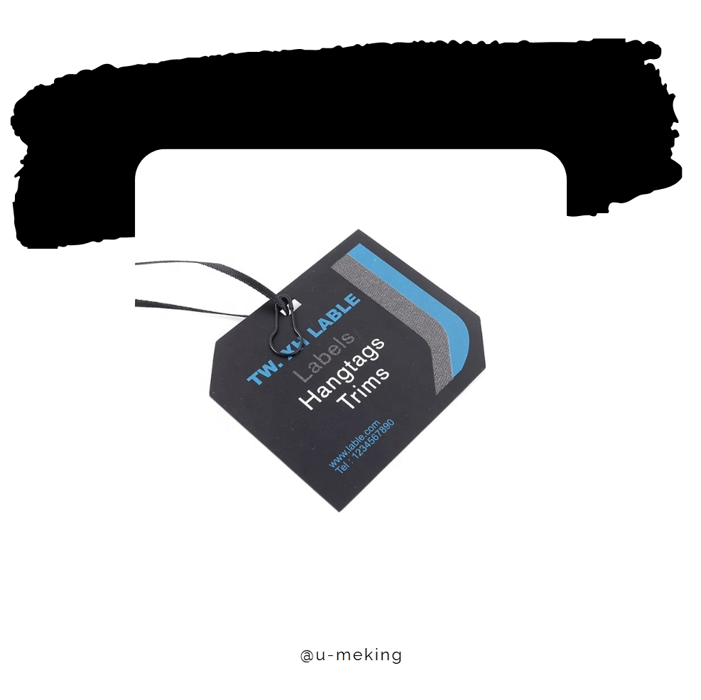 U-Meking RFID Security Hang Tag - Anti-Theft Waterproof Clothing Label with Plastic Coated Wire for Retail Wholesale