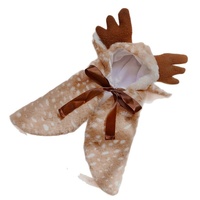 Cape de Noël pour animaux de compagnie, en fourrure douce, avec capuche, pour petits chiens et chats, costume de fête pour animaux de compagnie