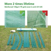 Serre commerciale moderne 3x3x2m, éco-responsable, à structure métallique, facile à assembler, portable pour la culture de légumes en extérieur