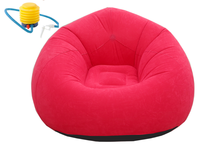 Canapé paresseux portable Eco-PVC 11 styles avec pompe à pied pour le temps libre en plein air chaise longue pliable canapé pouf gonflable