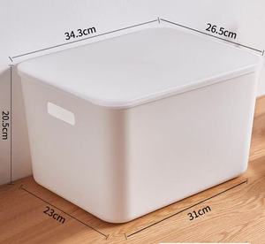Grosir <span class=keywords><strong>Stackable</strong></span> plastik PP kotak penyimpanan rumah tangga laci Organizer baju penyimpanan rumah kotak penyimpanan - Product Image 6