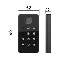 Serrure de tiroir numérique intelligente en aluminium Qidots sans clé avec mot de passe pour armoire de rangement de fichiers de bureau dans les hôtels et appartements