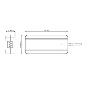 Cargador de Batería de Iones de Litio Certificado de 42V 2A para Paquete de Baterías de Iones de Litio de 36V - Product Image 2