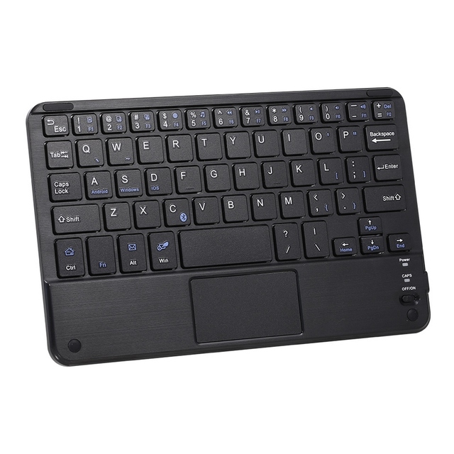 Wireless BT 3.0 Keyboard 59 Keys Ultra-slim Mini BT Keyboard with Touch Pad Support Android Windows IOS System