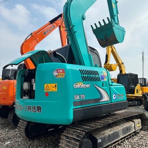 Excavatrice d'occasion Kobelco SK75 d'origine japonaise, 7,5 tonnes, petite excavatrice d'occasion SK60 SK75 SK80 SK140 - Product Image 1