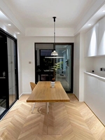 Plateau de table en bois de chêne massif - Table à manger à bord naturel, plan de travail pour bar à café et cuisine pour la maison