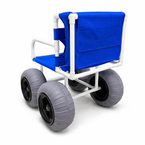 Fauteuil roulant de plage avec roues en PU gonflables de grande taille, capacité 100 kg, pour les voyages en bord de mer - Product Image 1