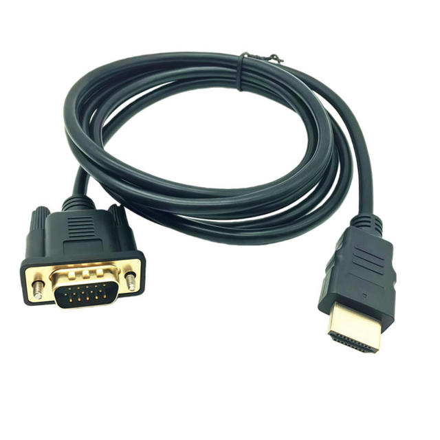 SIPU HDMI to VGA Cable Male to Male HDTV Monitor Cable Braid Shielding for Computer Display and Video Connection