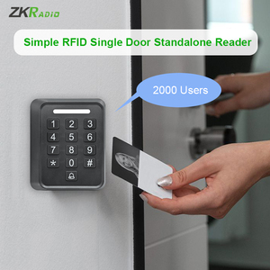 Kiểm soát de acceso RFID cố định đầu đọc thẻ 125Khz đơn giản rfld cửa duy nhất màu đen trắng độc truy cập đọc giá rẻ - Product Image 2