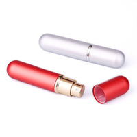 Flacon de parfum de voyage portable de luxe 8 ml 5 ml Vente de flacon de parfum en aluminium avec bouchon doré Flacon de parfum rechargeable Flacon de parfum rechargeable 10 ml