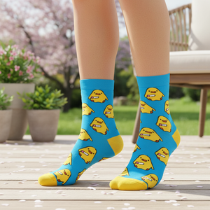 Killer Chick Patterned Ankle <b>Socks</b> Breathable Silk Knitted Custom Logo Light and Comfortable for Daily Use for Spring Summer - Product Image 2