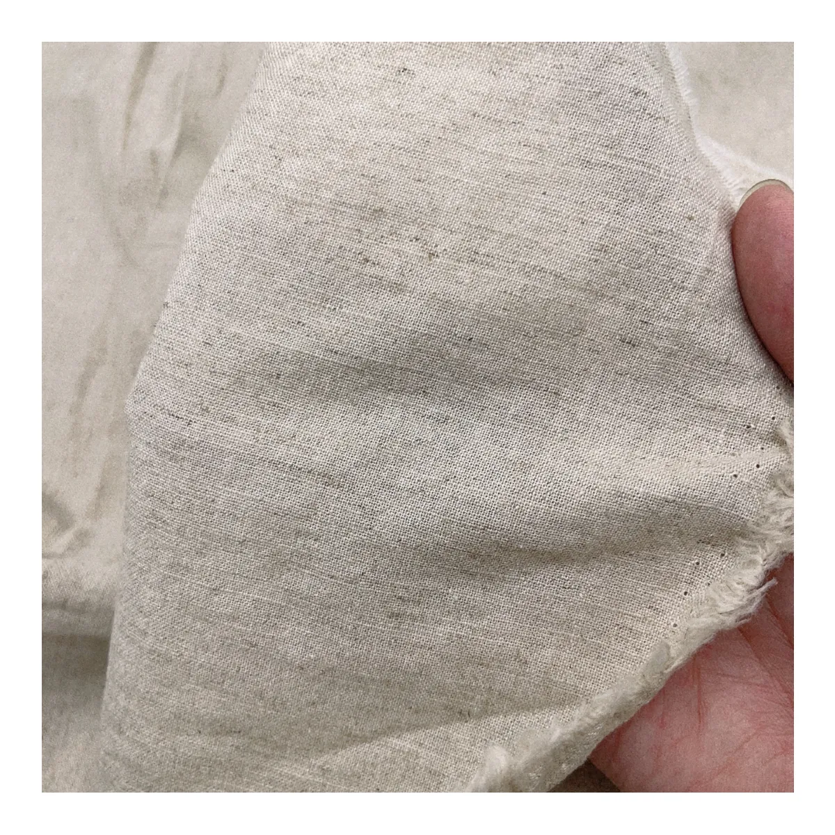 Düz renk nefes dokuma organik muslin yıkanmış pamuk keten kumaş toptan rulo giyim için