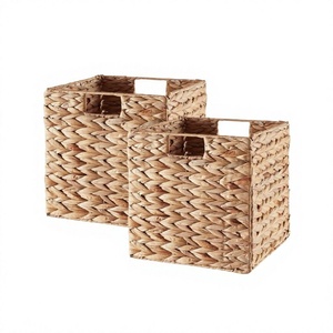 Decorative <b>Storage</b> Hamper with 100% Cotton Fabric Liner Handcrafted Multifunction Paper Rope Laundry <b>Basket</b> - Product Image 6