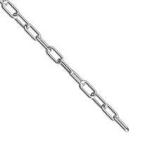 Chaîne à maillons soudés sur mesure OEM, électrogalvanisée, en acier au carbone, à maillons longs, pour usage industriel