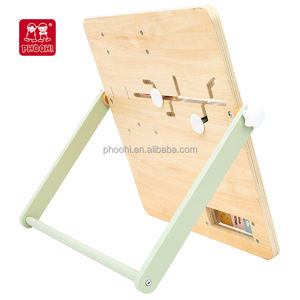 In legno cartone animato animale occupato bordo Multi-funzione Montessori giocattoli educativi di apprendimento precoce divertimento per ragazzi e ragazze certificato EN71 - Product Image 3