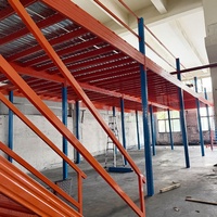 Plateforme en acier modulaire sur mesure, robuste, avec protection anticorrosion, pour optimiser l'espace de stockage en entrepôt