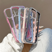 Coque en acrylique rainuré antichoc pour iPhone 17 Pro Max, design gaufré, compatible avec iPhone 16 Pro, haute transparence, bords souples