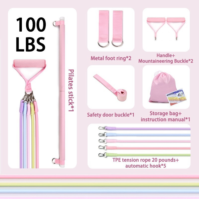 Macaron pilates à deux segments et 6 tubes