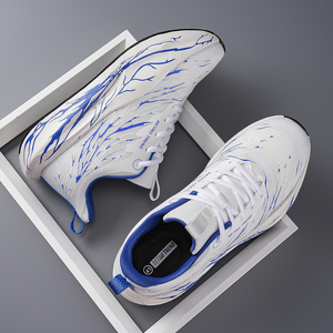 Chaussures de course rétro tendance à motif aile, légères, à lacets, antidérapantes en EVA - Baskets respirantes en maille amorties pour hommes, décontractées - Product Image 5
