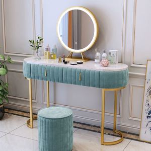 Nórdicos <span class=keywords><strong>tocador</strong></span> dormitorio post moderno minimalista roja red ins viento de lujo luz con luz princesa mármol mesa de maquillaje - Product Image 5